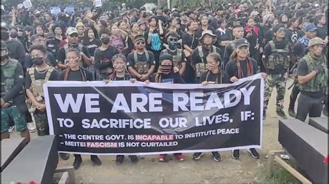 Manipur violence: Massive rally held in Churachandpur district ...