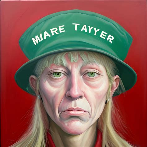 Oil Painting, marjorie taylor green, ugly, dyke,red maga hat - Arthub.ai