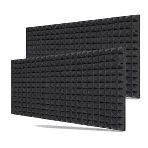 Imaginea 6x3 Sheet Acoustic Panels Pyramid Sound Proof Foam Panels for ...