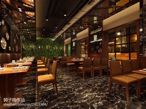中式茶餐厅装修设计效果图_岚禾茶餐厅设计