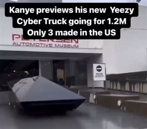 В Сети набрал популярность фейк о необычном Cybertruck от Канье Уэста - Чемпионат