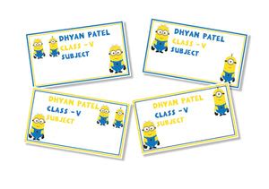 School Book Label Stickers - Minions / Label Shabel – Labelshabel