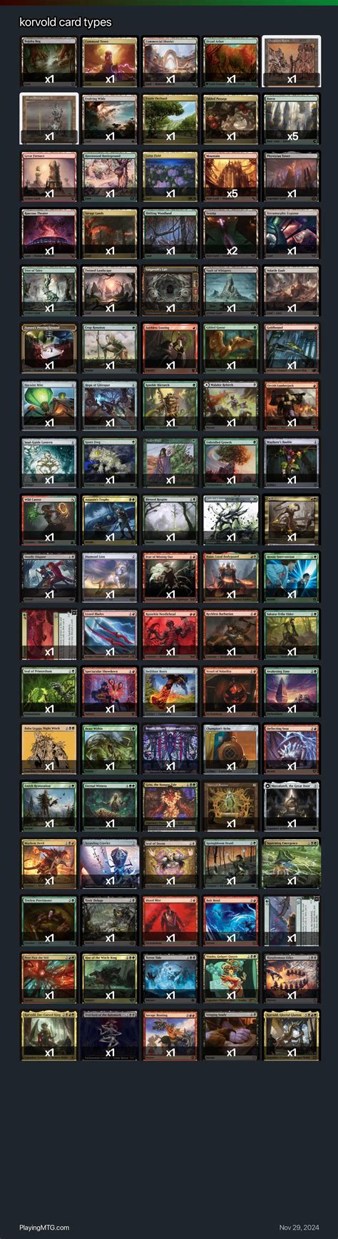 korvold card types Magic: the Gathering Deck | Playingmtg.com