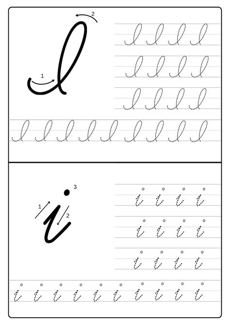 Cursive I Worksheet – Learn I in Cursive and the Cursive Alphabet ...