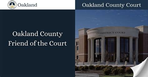 Oakland County Friend of the Court - Oakland County Court