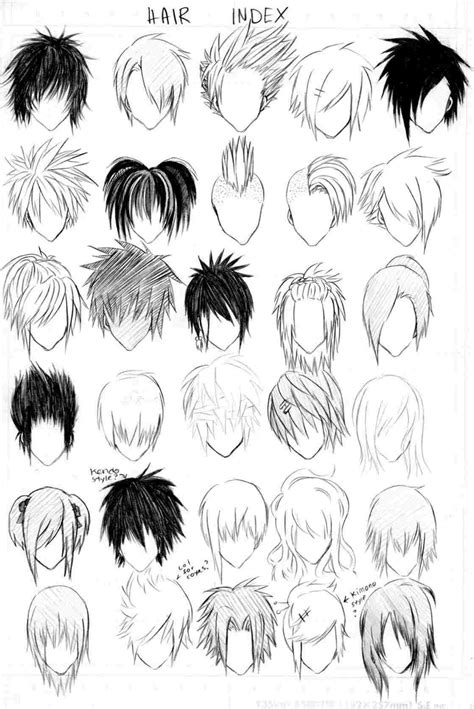 Boy Hairstyles Drawing at PaintingValley.com | Explore collection of ...