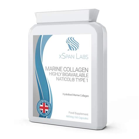 Buy Marine Collagen 600mg 60 s - Highly Bioavailable Naticol® Type 1 ...