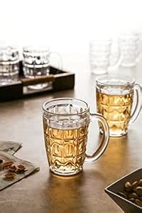 Buy KITTENS Glass Beer Glass - 4 Pieces, Clear, 400 ml Online at Low ...