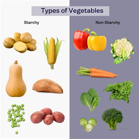 Starchy vs Non-starchy Veggies - Vegetable Benefits, Types and ...