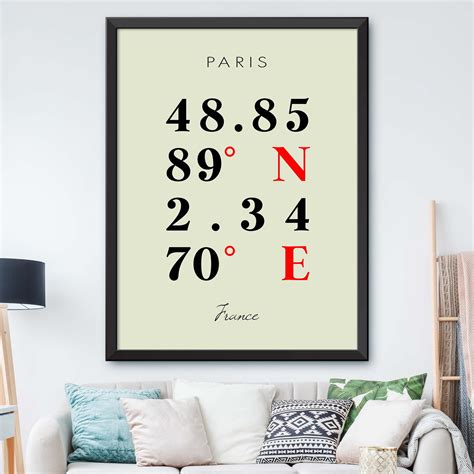 Paris Coordinate Map – Dormfuly