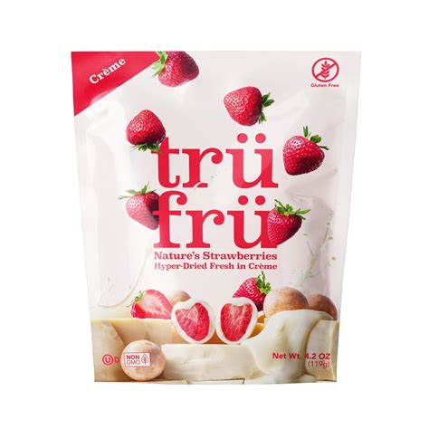 Amazon.com : Tru Fru Hyper-Dried Strawberries & Crème, 4.2oz : Grocery & Gourmet Food