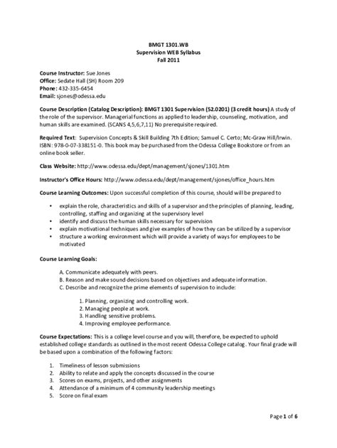 Fillable Online Prerequisite Equivalency Chart ODESSA COLLEGE Fax Email ...