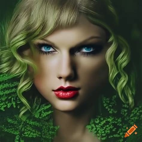 Taylor swift's angry green album cover on Craiyon
