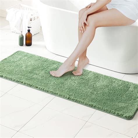 Amazon.com: MIULEE Sage Green Bathroom Runner Rug 24x60 Inches, Long ...