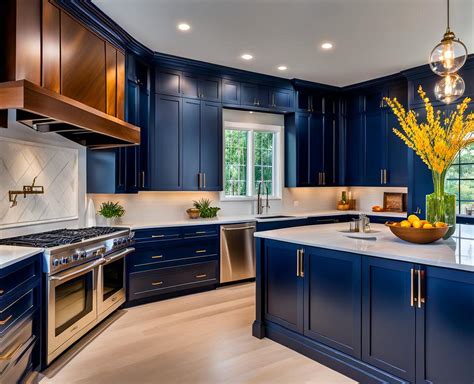 The Versatility of Navy Blue Cabinets in Kitchen Design - Tiponthetrail.com