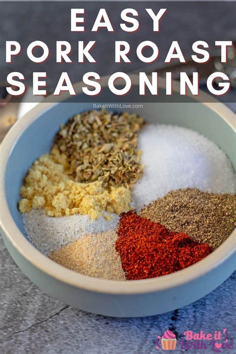 This pork roast seasoning blend is a simple homemade dry rub that will ...