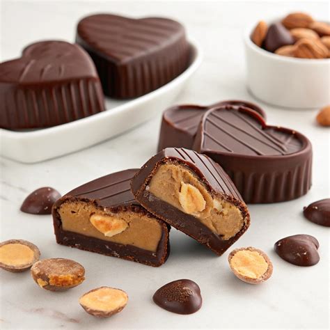Peanut Butter Chocolate Hearts Recipe for Sweet Treats