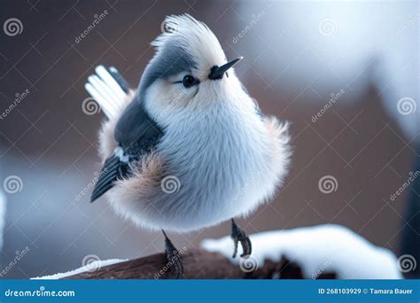 Snow Fairy Bird, Known in Japan As the Shima Enaga Stock Illustration ...