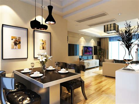 现代别墅客餐厅 - 效果图交流区-建E室内设计网