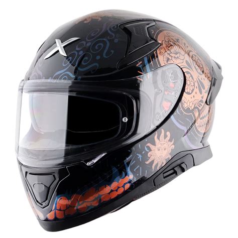 Axor Apex Trance Gloss Black Gold Helmet – Destination Moto