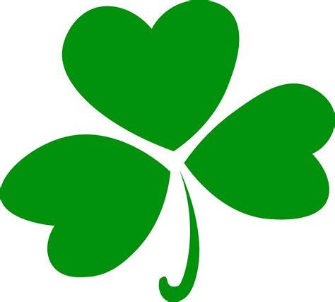 leaf clover st. patrick's day. isolated shamrock. Good luck 19940858 PNG