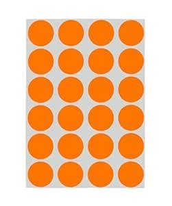 ChromaLabel 3/4 Inch Circle Sticker Labels, Easy to Write On Round ...