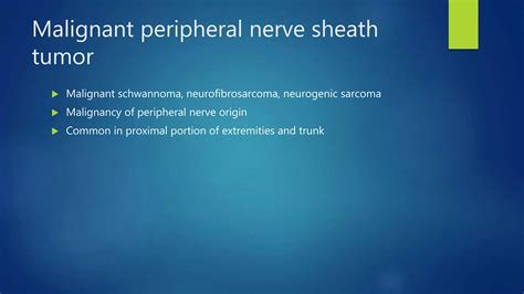 Benign and malignant nerve sheath tumors | PPTX