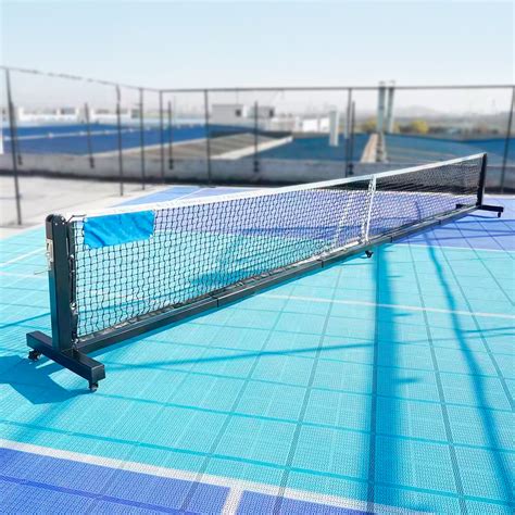 Pickleball Net 300 mobile net on wheels for pickleball courts