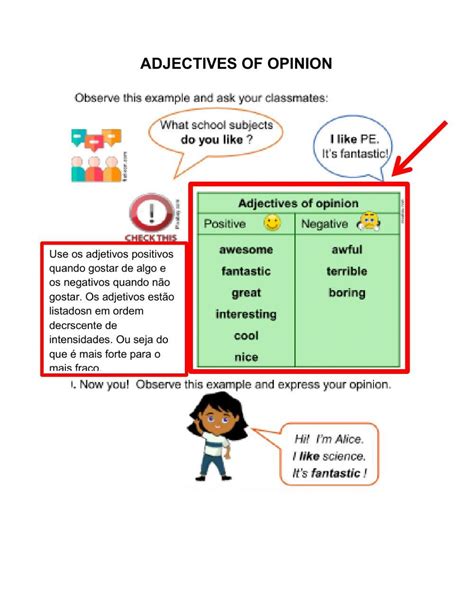 Adjectives of o… | Free Interactive Worksheets | 194963