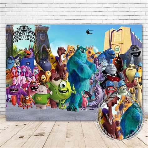 YouRan Monster Inc Backdrop Birthday 5x3 Pink and | Ubuy India