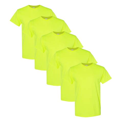 High Visibility Safety T-Shirts | Gildan Heavy Cotton Hi Vis T-Shirt for Comfortable Working ...