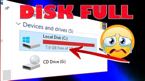 Local Disk Storage Full 的图像结果