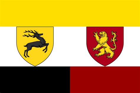 Flag of The Lannister-Baratheon Empire (in the style of the Austro ...