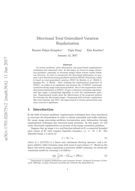 Image result for Total Variation Regularization