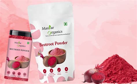 ManHar Organics Natural Beetroot Powder Jar 450gm| For Health, Skin ...