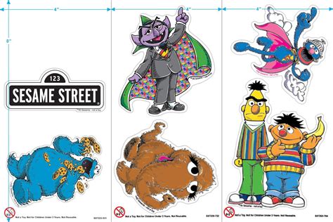 Buy Popfunk Sesame Street Collectible Stickers with Elmo, Murray and ...
