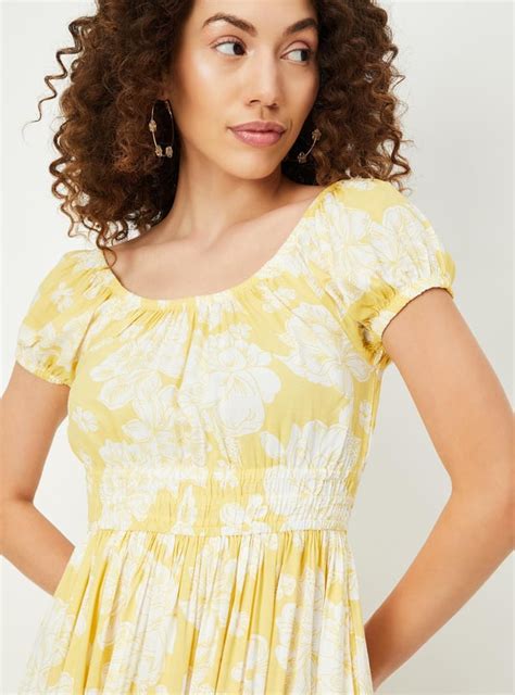 Buy Women Floral Printed Midi Dress Online at just Rs. 999.0 ...