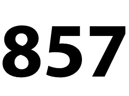 Zahl 857