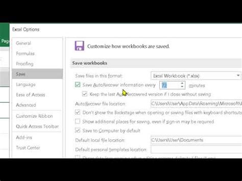 Excel Auto Recovered Files 的图像结果
