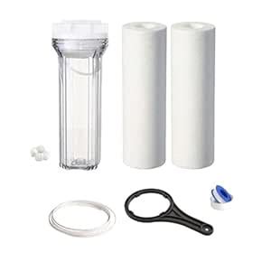 Aquafobes 10" Inchi Transparent Pre-Filter Housing (Heavy Duty Bowl ...