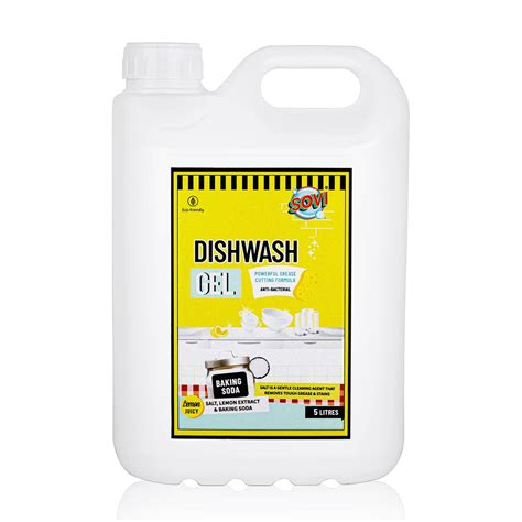 SOVI Dishwash Liquid, Removes Tough Grease & Odour, No Harmful Residue ...