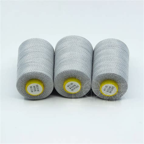 Stainless Steel Conductive Yarn Anti Static Dyable Color ESD Staple ...