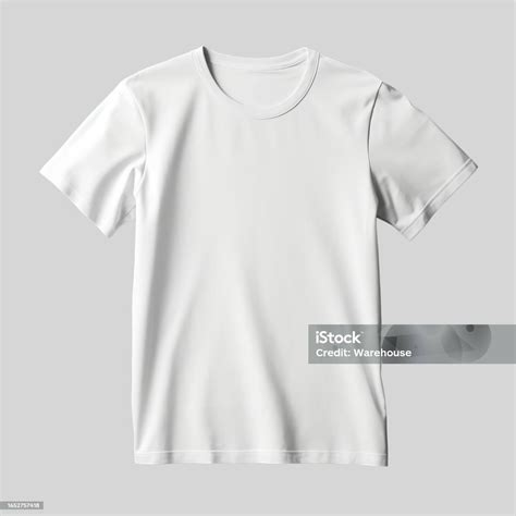 Blank White Tshirts Mockup Stock Photo - Download Image Now ...