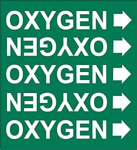 Oxygen Medical Gas Marker | Waterproof Sticker : Amazon.in: Office Products