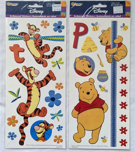 Sandylion Winnie the Pooh Scrapbook & Large Winnie the Pooh Sticker Lot ...