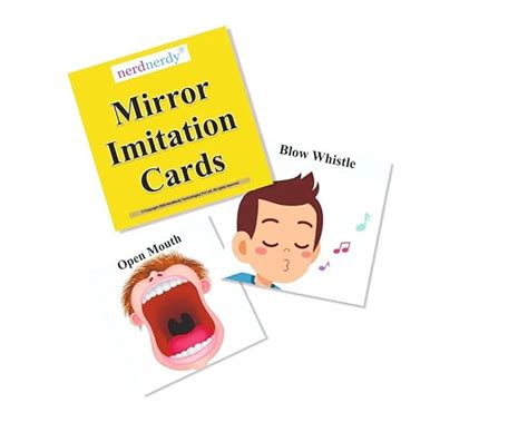 NERDNERDY Expression Imitation Mirror Game, Oral Motor Tools, Speech T ...