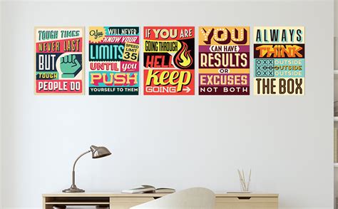 PAPER PLANE DESIGN Inspirational Motivational Wall Abstract Poster set ...