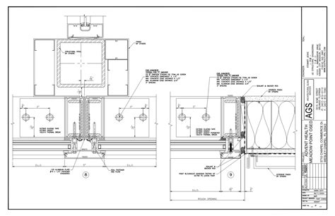 Curtain wall Horizontal details- Product- Kawneer 1600-Wesley Chapel Fl ...