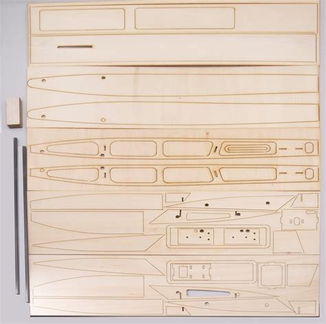 Dancing Wings Hob RC Outrigger Shrimp Boat Kit - Build & Race Wooden ...