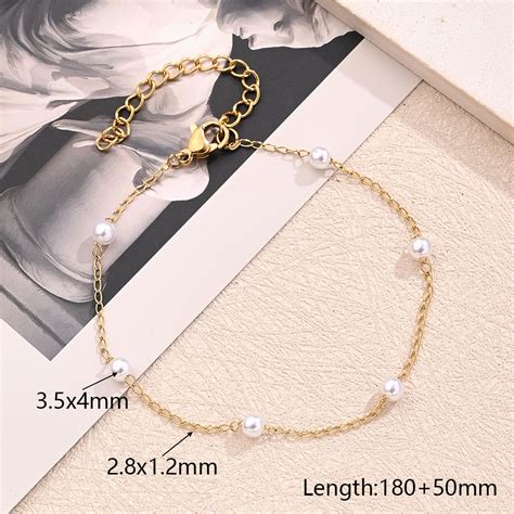 Pearl chain bracelet – Lavisho Jewellery